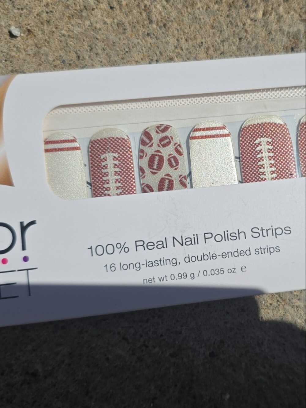 Color Street Football Nail Polish Strips RETIRED
